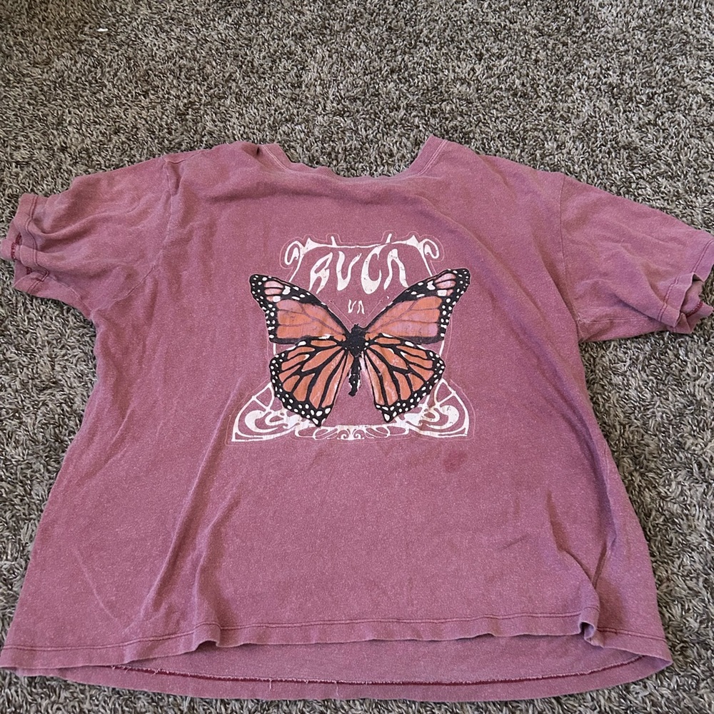 Pink ish Butterfly Shirt